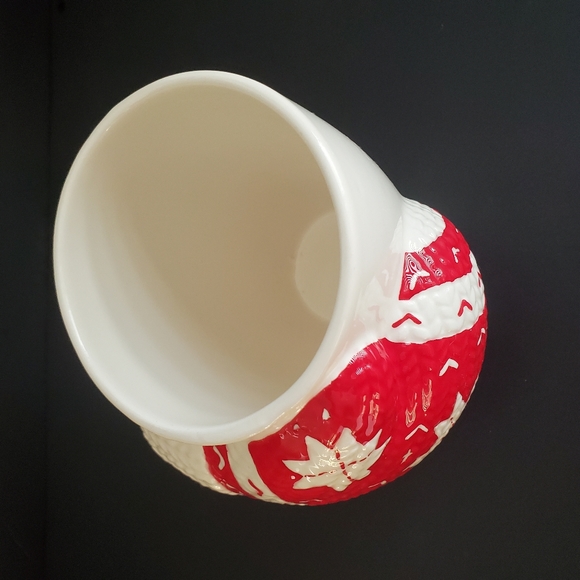 Cute Winter Mug Knit Mitten Design Snowflakes 3D Textured Cozy Beverage X Large - Picture 6 of 8